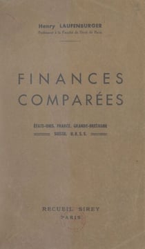 Finances comparées - États-Unis, France, Grande-Bretagne, Suisse, U.R.S.S.