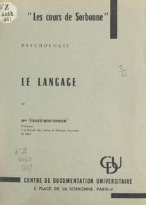 Le langage
