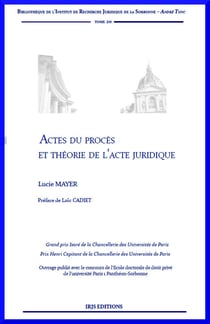 Actes du procès et théorie de l'acte juridique