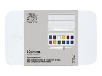 Coffret Aquarelle Cotman avec pinceau à réservoir d’eau au format poche