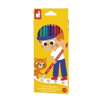 Lot de 12 crayons effaçables - Janod