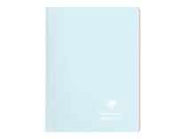 Cahier polypro à spirale - Format A4 21 x 29.7 cm - Koverbook pastel Blush - Clairefontaine - 160 pages lignées - Bleu givré