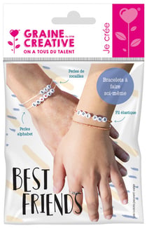 Kit bracelets à messages - Perles alphabet