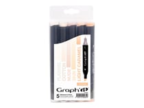 Lot de 5 marqueurs alcool - Graph'it - Chair