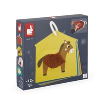 Cartes Tactiles Ferme - 7 Cartes Reliées Avec un Anneau