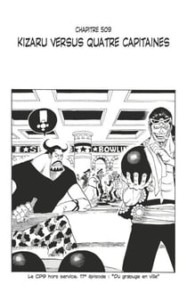 One Piece édition originale - Chapitre 509 - Kizaru versus quatre capitaines