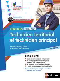 Concours Technicien territorial et Technicien principal - Intégrer la fonction publique - 2020/2021 - Format : ePub 3