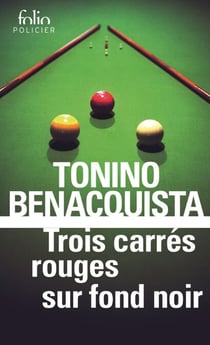Trois carrés rouges sur fond noir