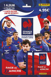 RUGBY EDF - Album + 2 pochettes + carte EL