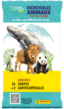 Cartes Kids TC Animaux - Panini - 24 pièces