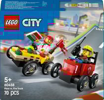LEGO® 60458 - Pack de bolides de course - camion de pizza contre camion de pompiers - LEGO® City