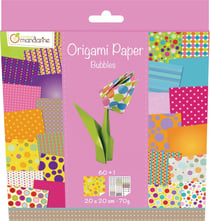 Kit Origami - Avenue Mandarine - Chat - 20 feuilles - Enfant - Rose