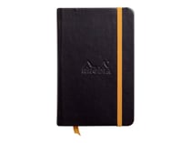 Carnet - Format A6 10.5 x 14.8 cm - Rhodia - 192 pages lignées - Noir