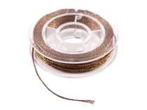 Cordon pailleté tissé 1 mm x 10 m Créalia - Bronze