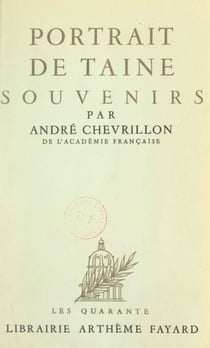 Portrait de Taine - Souvenirs