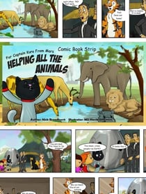 Captain Kuro From Mars Helping All The Animals Comic Strip Booklet - Captain Kuro From Mars Comic Strip Booklets English, #8