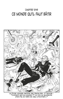 One Piece édition originale - Chapitre 1049 - Ce monde qu'il faut bâtir