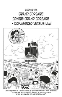One Piece édition originale - Chapitre 729 - Grand corsaire contre grand corsaire - Doflamingo versus Law