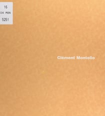 Clément Montolio - Catalogue de l'exposition, Espace arts plastiques de Villefranche-sur-Saône, 26 mars-24 mai 1997
