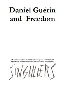 Daniel Guérin and Freedom - (versus François Mauriac)