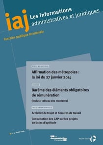 IAJ : Barème des éléments obligatoires de rémunération - Mars 2014 - Informations administratives et juridiques 3-2014