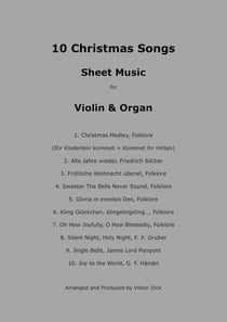 10 Christmas Songs (Violin &amp; Organ) - Christmas Sheet Music for Violin &amp; Organ