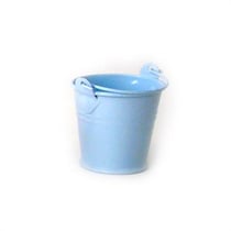 Lot de 3 mini seaux metal peints