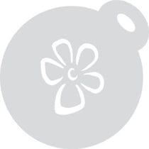 Jeu de 3 pochoirs à gateau - Fleurs - 10 cm - Rayher