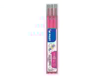 Lot de 3 recharges encre effaçable Pilot - FriXion Point - Rose - Pointe fine