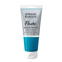 Peinture Flashe vinylique - Bleu turquoise - 80 ml - Lefranc Bourgeois