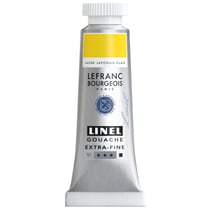 Tube de 14 ml de gouache Lefranc Bourgeois - Linel - Extra-fine - Jaune japonais clair - Nuance 183