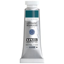 Tube de 14 ml de gouache Lefranc Bourgeois - Linel - Extra-fine - Turquoise profond - Nuance 070