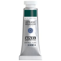 Tube de 14 ml de gouache Lefranc Bourgeois - Linel - Extra-fine - Vert cobalt foncé - Nuance 522