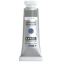 Tube de 14 ml de gouache Lefranc Bourgeois - Linel - Extra-fine - Gris neutre - Nuance 258