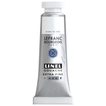Tube de 14 ml de gouache Lefranc Bourgeois - Linel - Extra-fine - Blanc de zinc - Nuance 009
