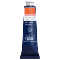 Tube 40 ml de peinture à l'huile Lefranc Bourgeois - Orange vermillonnne - Fine