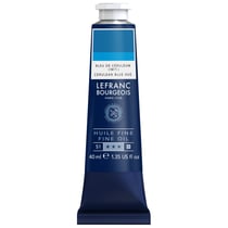 Tube 40 ml de peinture à l'huile Lefranc Bourgeois - Bleu de ceruleum - Fine