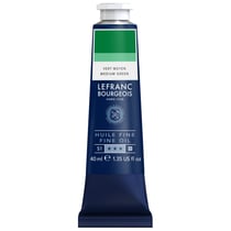 Tube 40 ml de peinture à l'huile Lefranc Bourgeois - Vert moyen - Fine