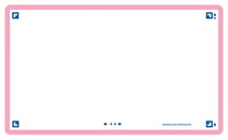 80 flashcards - 7,5 x 12,5 cm - Flash 2.0 Oxford - Uni blanc - cadre rose