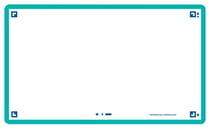 80 flashcards - 7,5 x 12,5 cm - Flash 2.0 Oxford - Uni blanc - cadre menthe