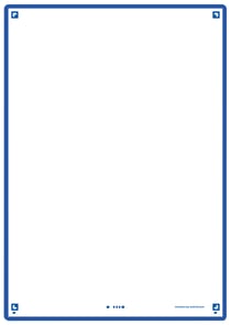 50 fiches de révision - 14,8 x 21 cm - Révision 2.0 Oxford - Uni blanc - cadre bleu marine