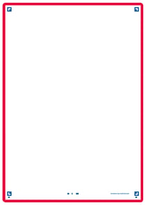 50 fiches de révision - 14,8 x 21 cm - Révision 2.0 Oxford - Uni blanc - cadre rouge