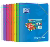 1 Cahier Easybook Max - 24 x 32 cm - Oxford - 96 pages grands carreaux - Coloris Aléatoire