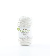 Pelote de fil à tricoter - DMC - Eco Vita 4 - Crème 1