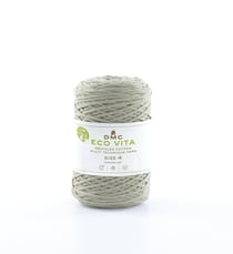 Pelote de fil à tricoter - DMC - Eco Vita 4 - Kaki clair 8