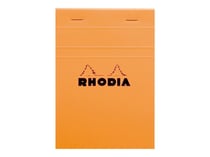 Bloc-notes - 10.5 x 14.8 cm - Rhodia - 160 pages petits carreaux - Orange