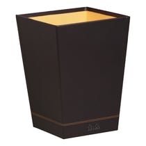 Corbeille à papier - RHODIA Rhodiarama - cuir artificiel, carton - noir