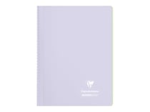 Cahier polypro - Format A4 21 x 29.7 cm - Koverbook pastel Blush - Clairefontaine - 160 pages lignées - Lilas