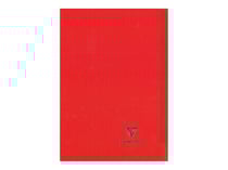 Cahier piqué - 17x22 cm - Koverbook - Clairefontaine - 96 pages grands carreaux - Rouge