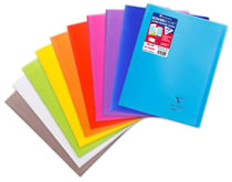 1 cahier piqué - 24x32 cm - Koverbook - Clairefontaine - 96 pages grands carreaux - Modèles assortis